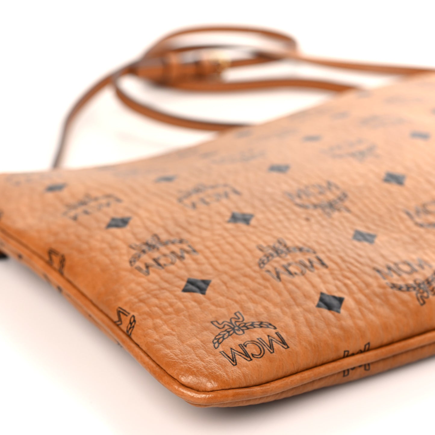 Visetos Medium Crossbody Pouch Cognac