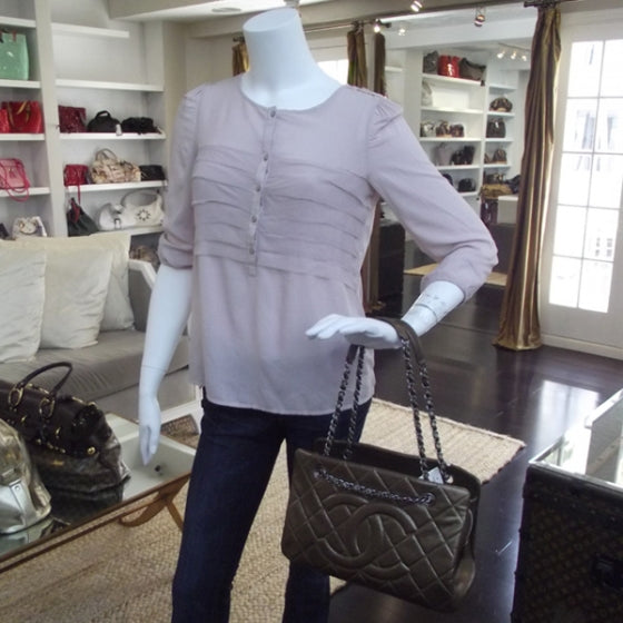 Chanel Caviar Timeless Classic Shopping Tote Bronze 2 of 10