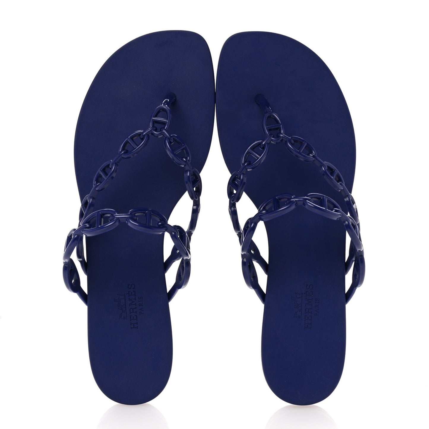 Rubber Chaine d'Ancre Island Sandals 38 Bleu Smalt