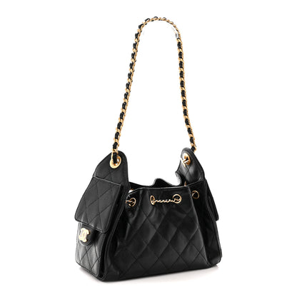 Chanel Caviar Quilted Mini Chanel 25 Handbag Black 3 of 10