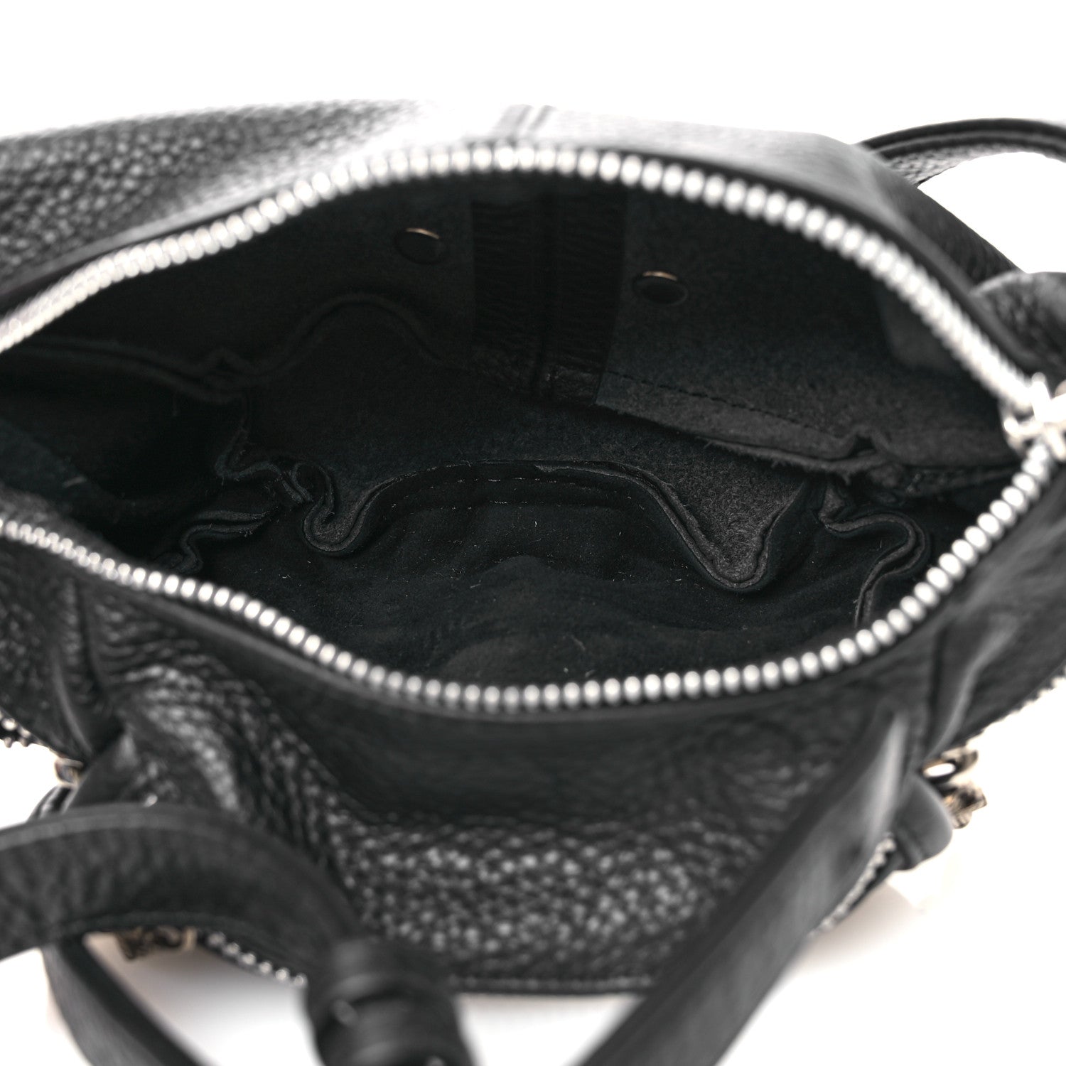 Chrome Hearts Grained Calfskin Mini Snat Pack Gunslinger Waist Bag Black 4 of 13