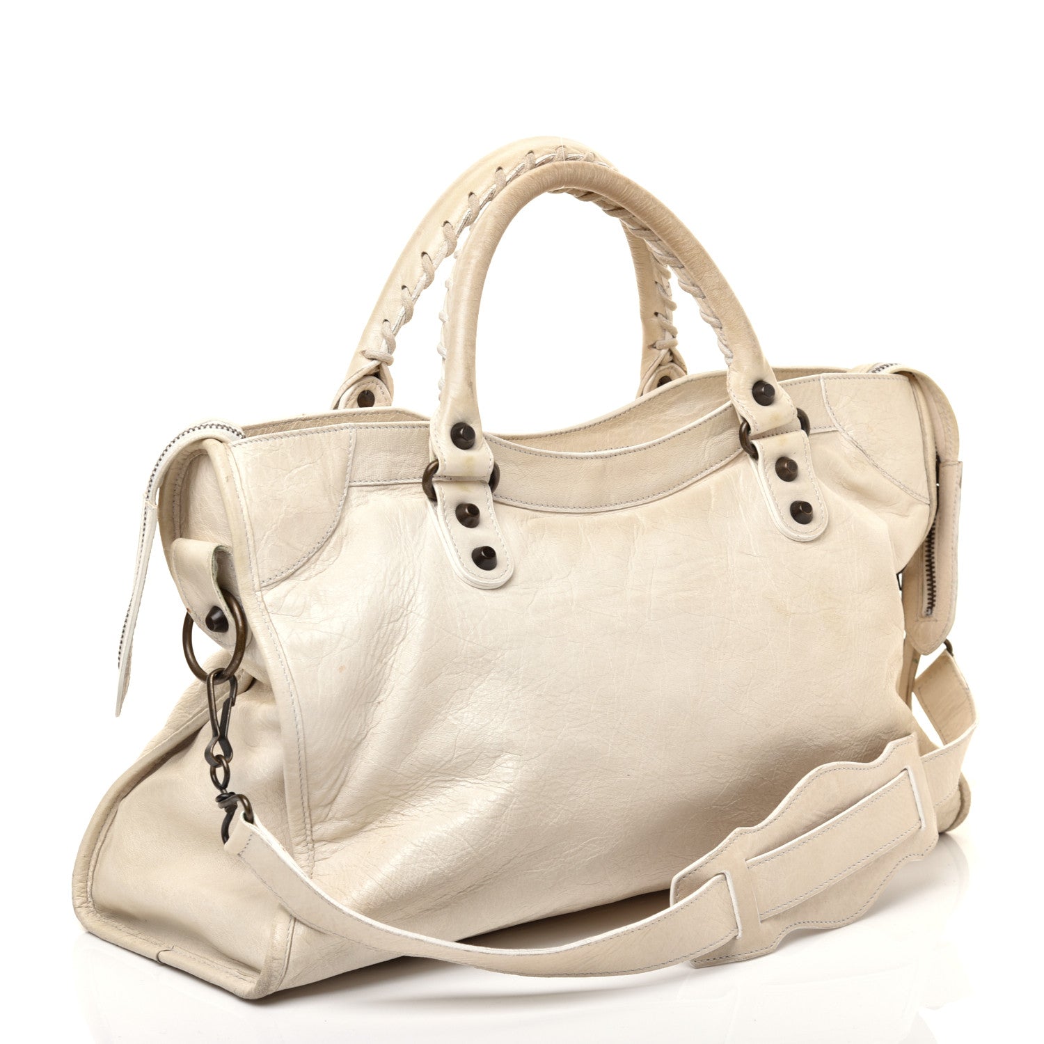 Balenciaga Agneau Classic Hardware City White 3 of 15