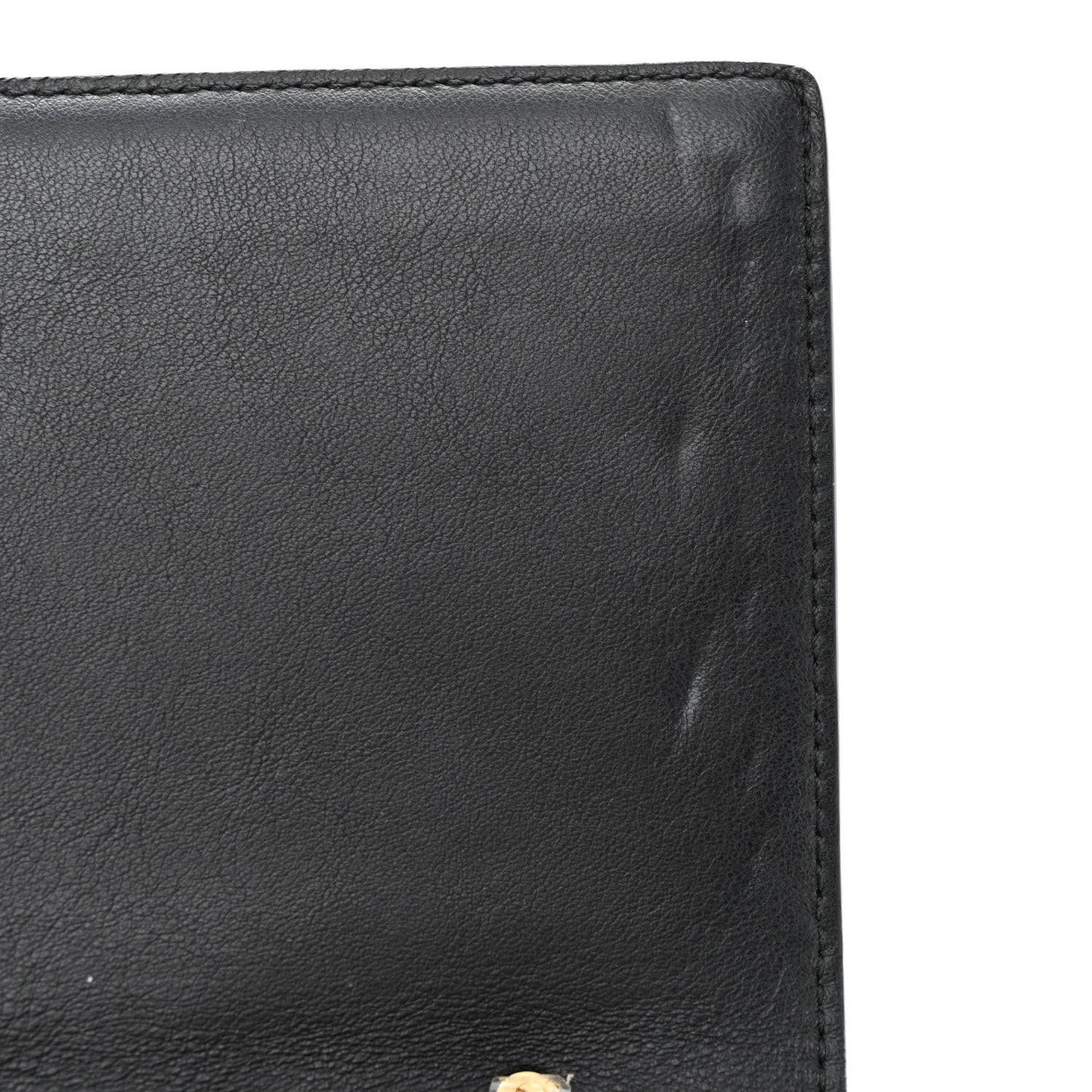 Calfskin Studded Vara Bow Bag Black