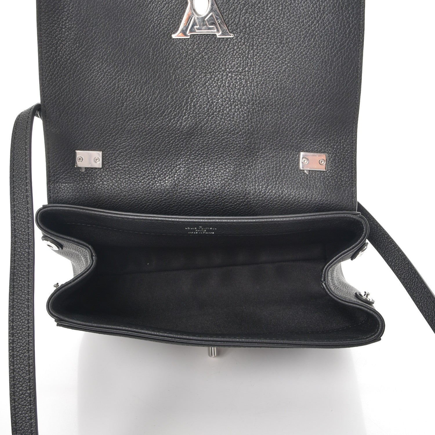 Louis Vuitton Calfskin Lockme II Chain Bag BB Black 5 of 7