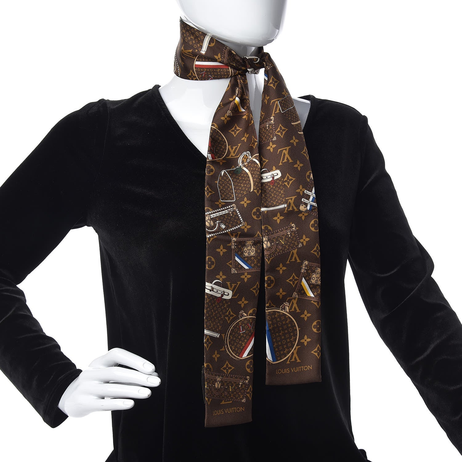 Louis Vuitton Silk Monogram Trunks Bandeau 2 of 3