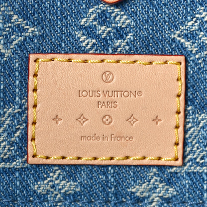 Louis Vuitton Monogram Denim Onthego MM Blue 6 of 9