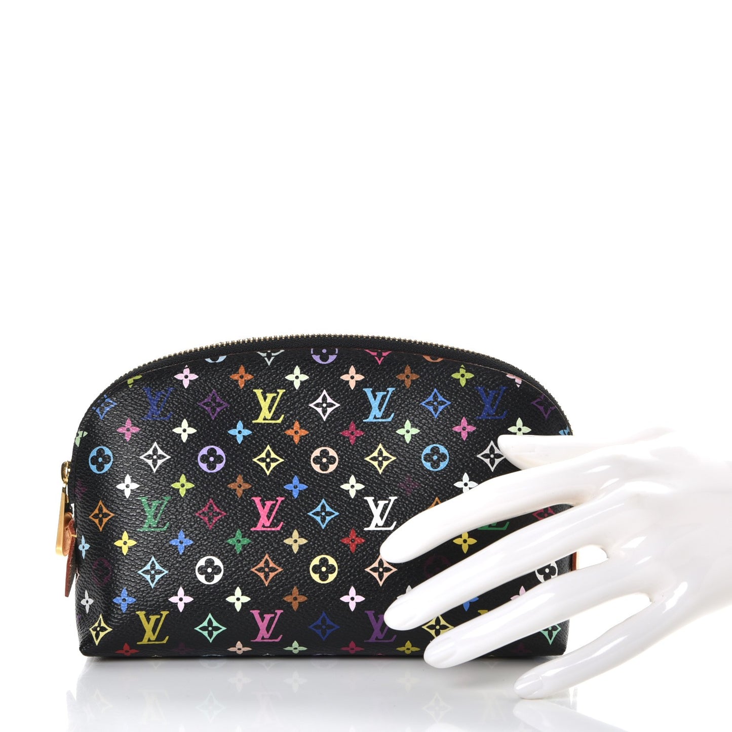 Monogram Multicolor Cosmetic Pouch Black Grenade