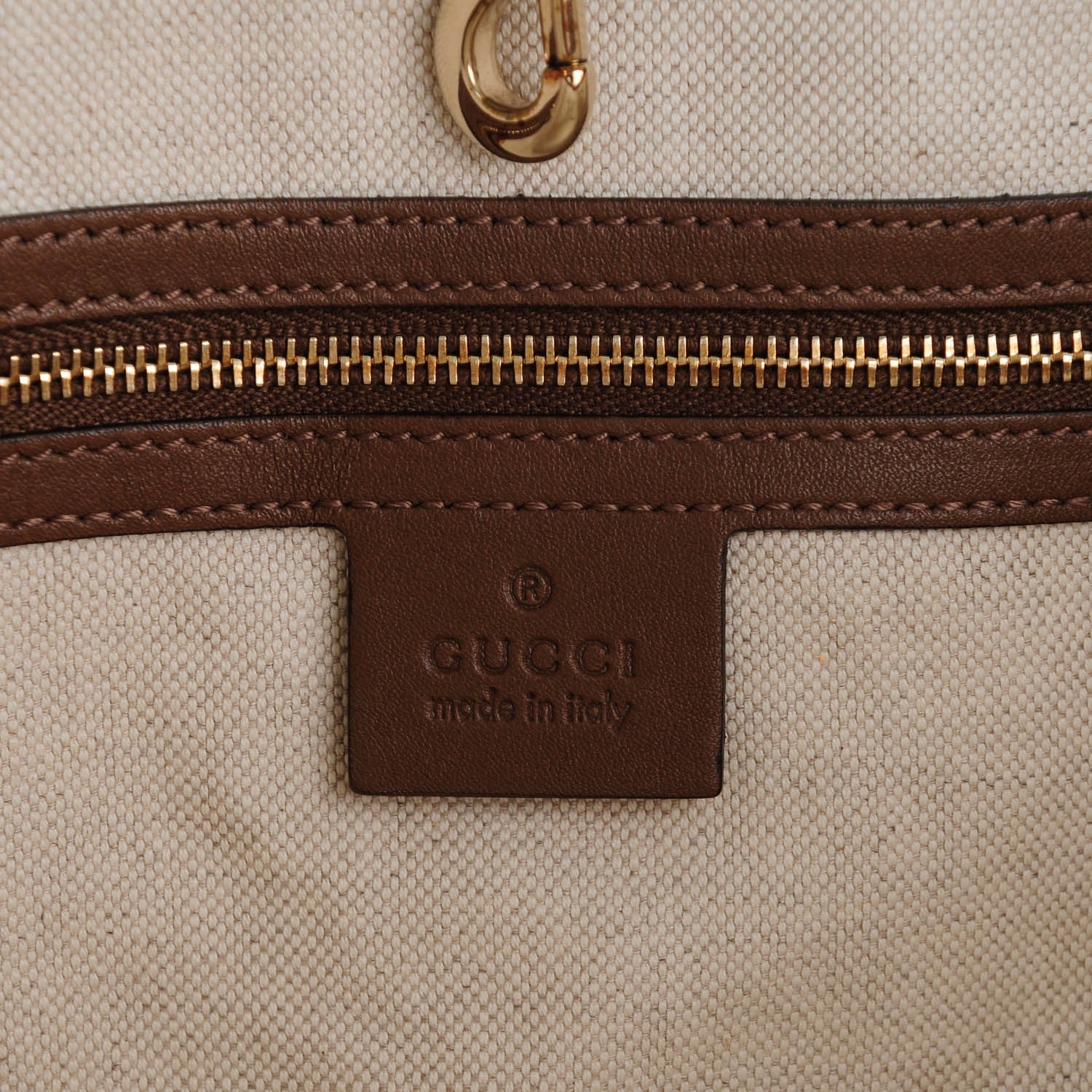 Gucci GG Supreme Monogram Large Nice Tote Brown 6 of 7