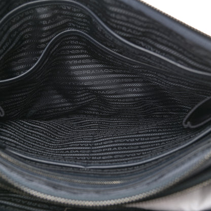 Prada Tessuto Nylon Saffiano Briefcase Navy 6 of 9