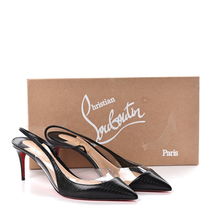 Christian Louboutin Calf Zarli PVC Optisexy 70 Pumps 39.5 Black 8 of 8