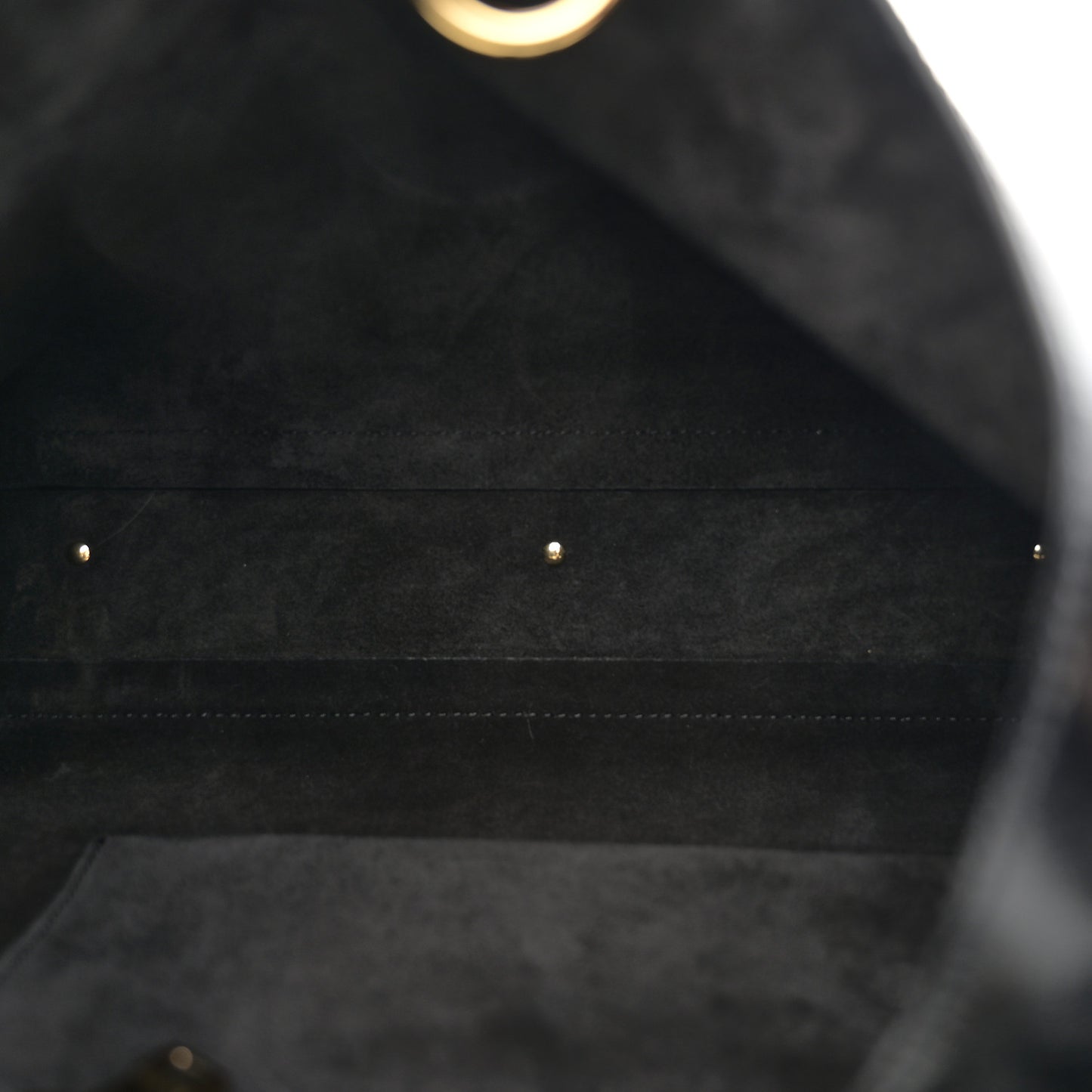 Shiny Calfskin Small Marcie Hobo Bag Black