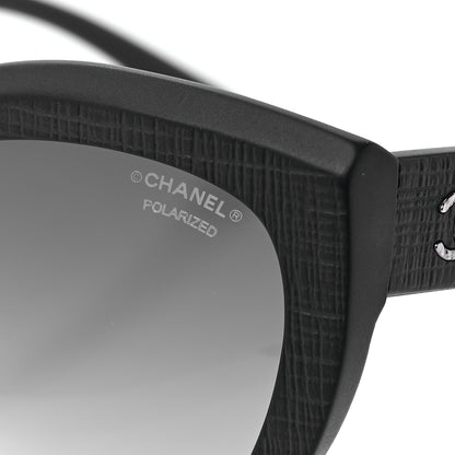 Chanel Acetate Polarized Butterfly Signature Sunglasses 5331 Black 9 of 14