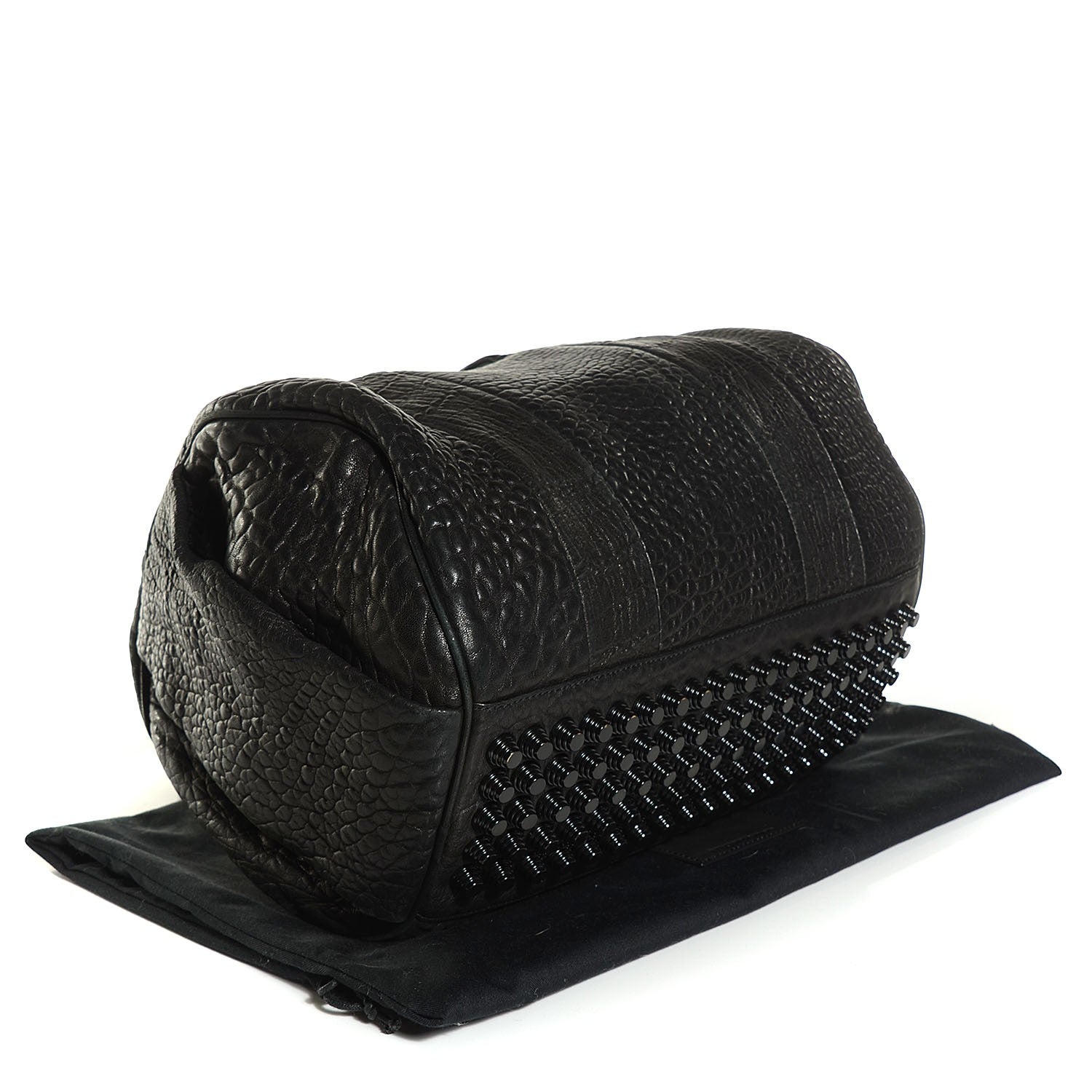 Alexander Wang Pebbled Lambskin Rocco Black Matte Black Hardware 4 of 8