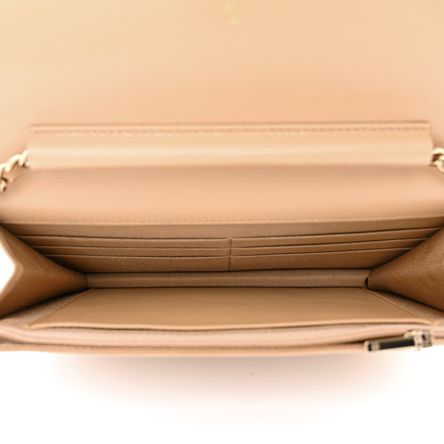Chanel Caviar Quilted Wallet On Chain WOC Beige 5 of 12