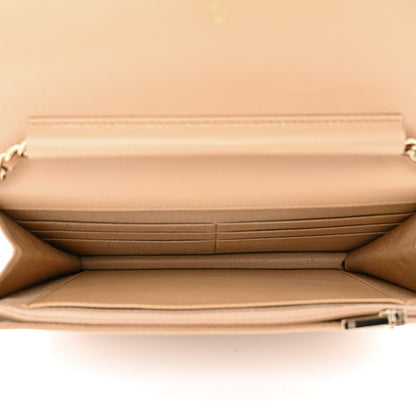 Chanel Caviar Quilted Wallet On Chain WOC Beige 5 of 12