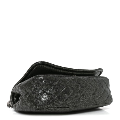 Chanel Metallic Caviar Medium Timeless CC Flap Dark Silver 4 of 10
