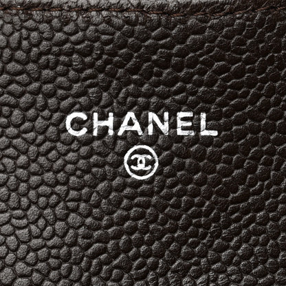 Chanel Caviar Quilted Small Flap Wallet Brown 6 of 9