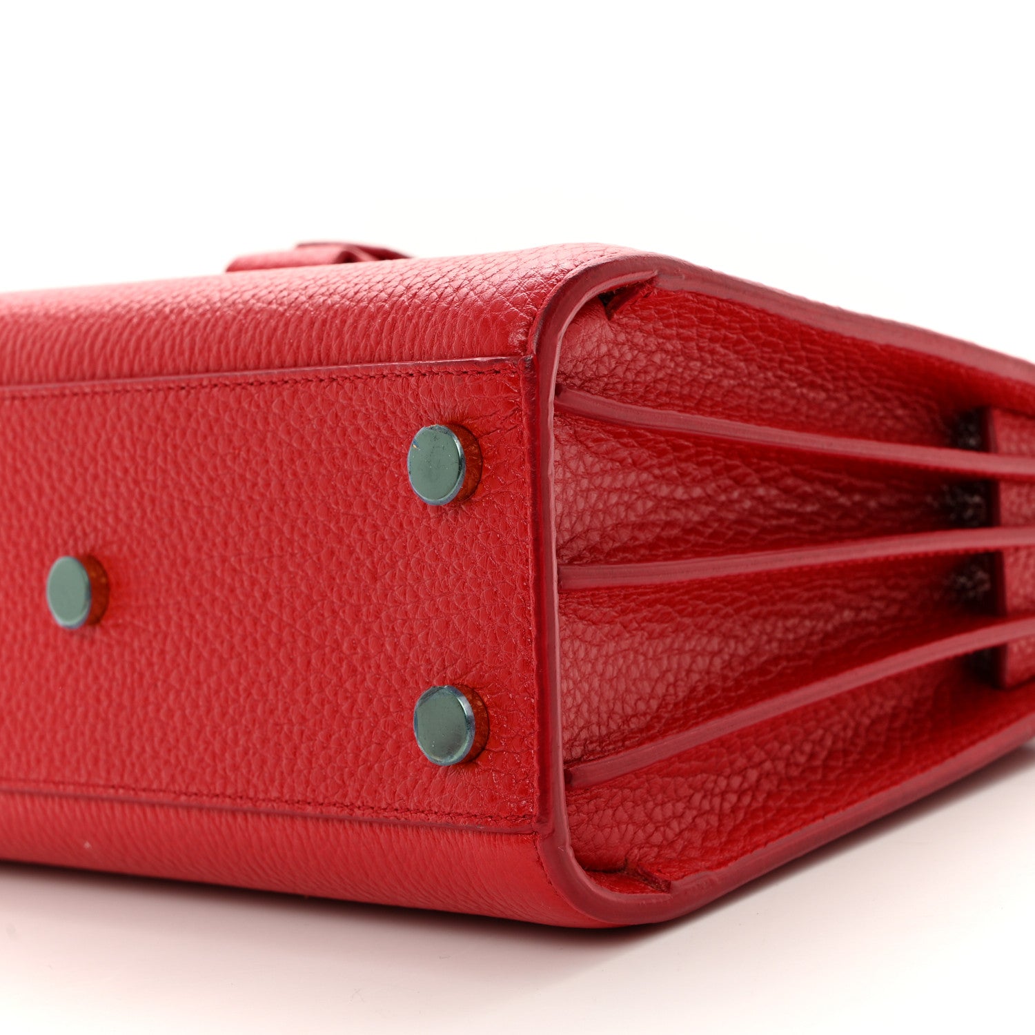 Saint Laurent Grained Calfskin Nano Sac De Jour Lipstick Red 9 of 11