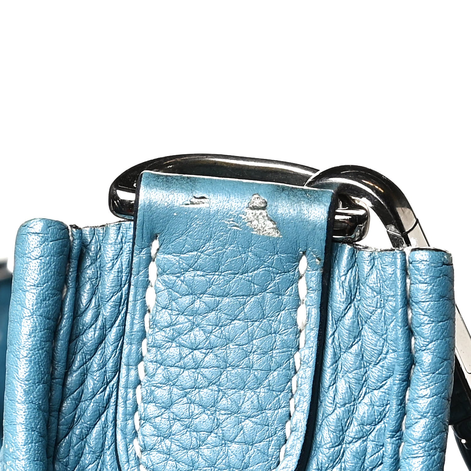 Hermes Taurillon Clemence Evelyne III GM Blue Jean 17 of 20