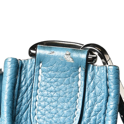 Hermes Taurillon Clemence Evelyne III GM Blue Jean 17 of 20