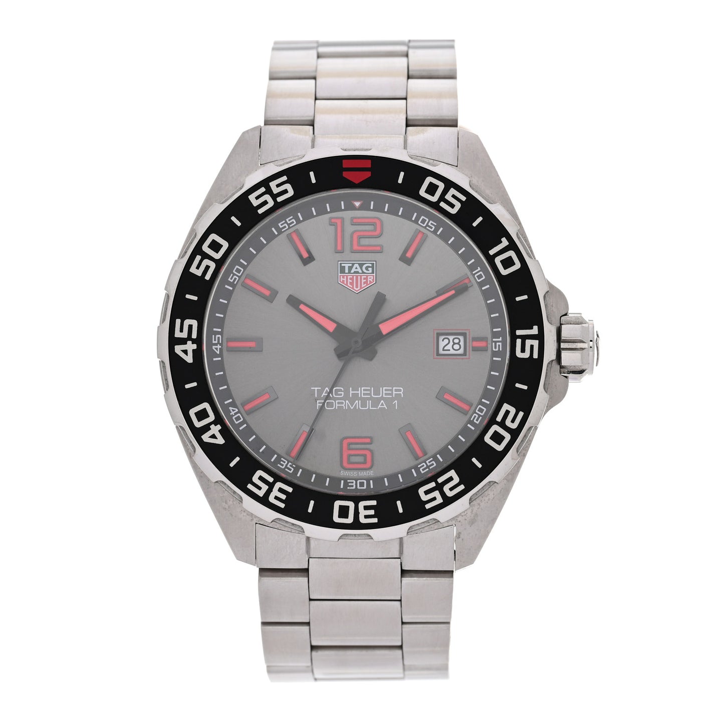 Stainless Steel 43mm Formula 1 Quartz Watch Silver WAZ1018