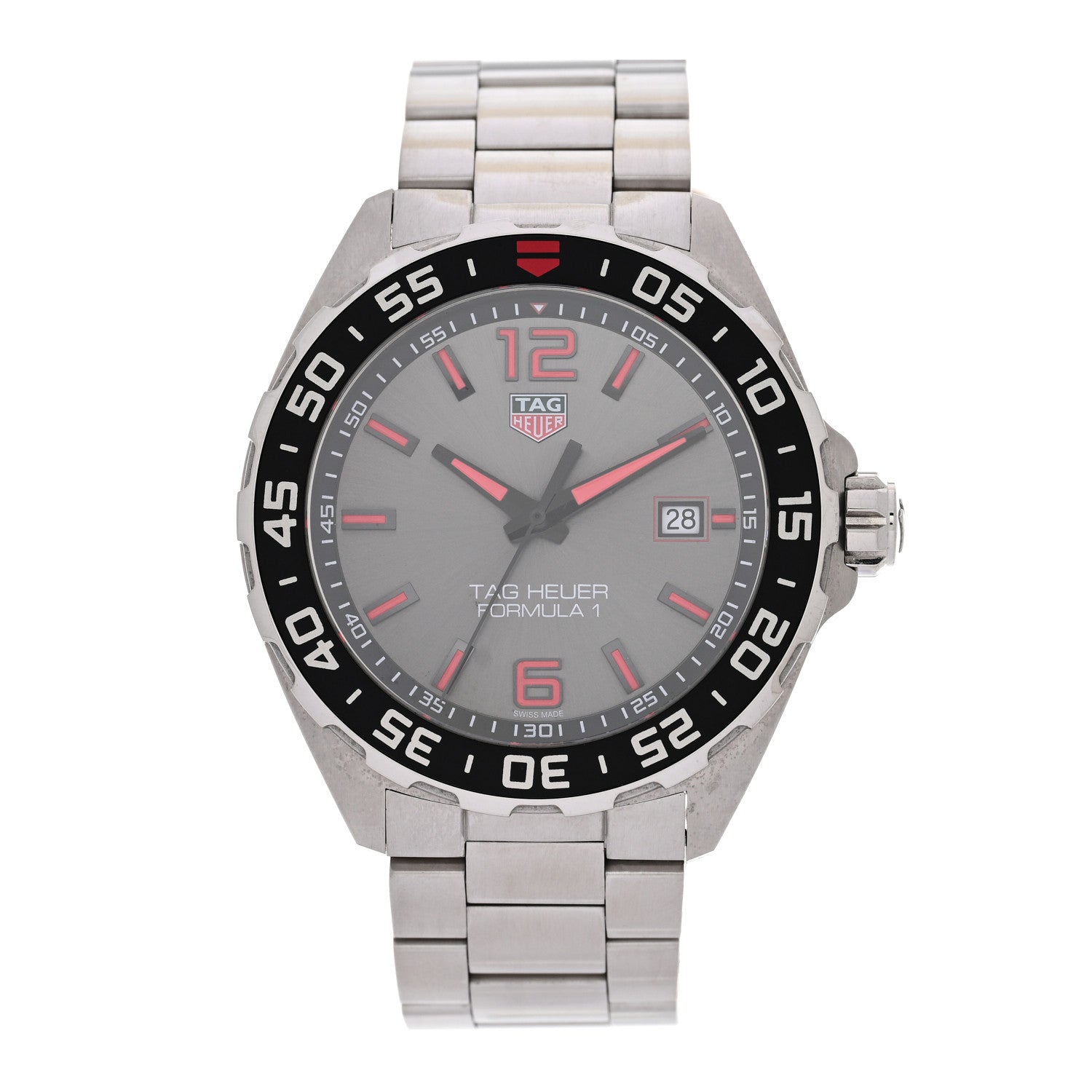 Tag Heuer Stainless Steel 43mm Formula 1 Quartz Watch Silver WAZ1018 1 of 4