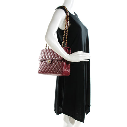 Chanel Caviar Quilted Jumbo Single Flap Dark Red 2 of 8