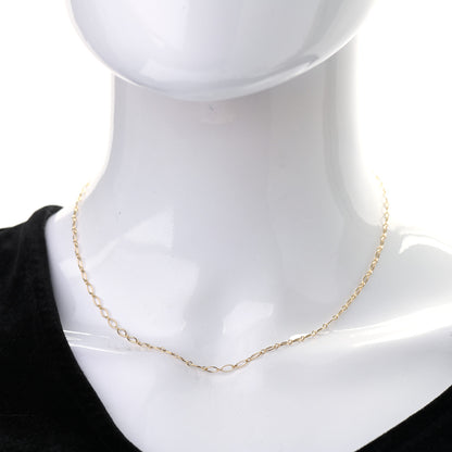 Tiffany 18K Yellow Gold Oval Link Chain Necklace 16" 2 of 5