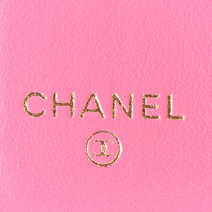 Chanel Caviar Quilted Compact Boy Wallet Pink 6 of 8