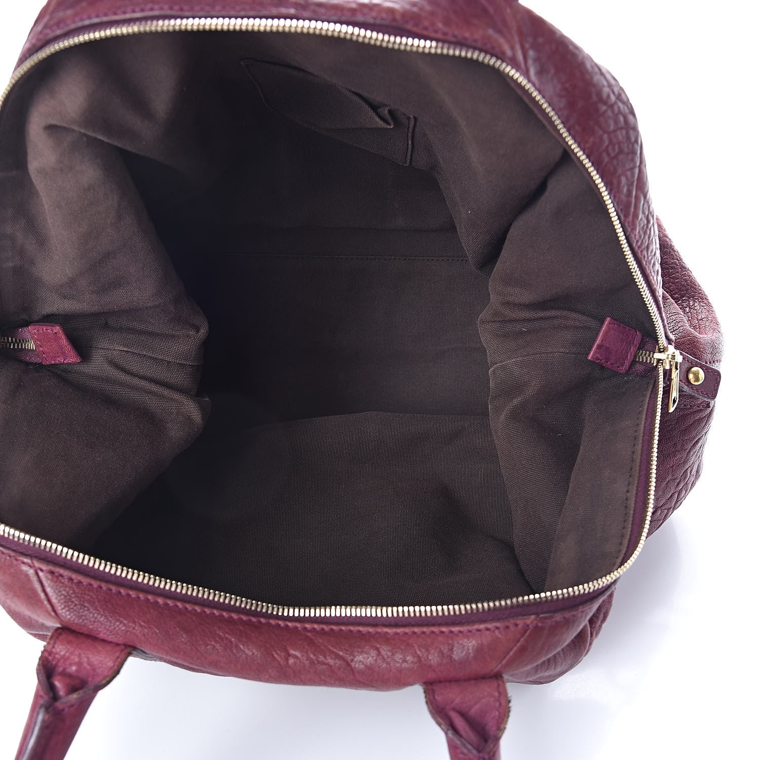 Saint Laurent Pebbled Lambskin Medium Easy Sac Burgundy 5 of 14