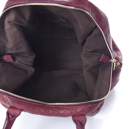 Saint Laurent Pebbled Lambskin Medium Easy Sac Burgundy 5 of 14