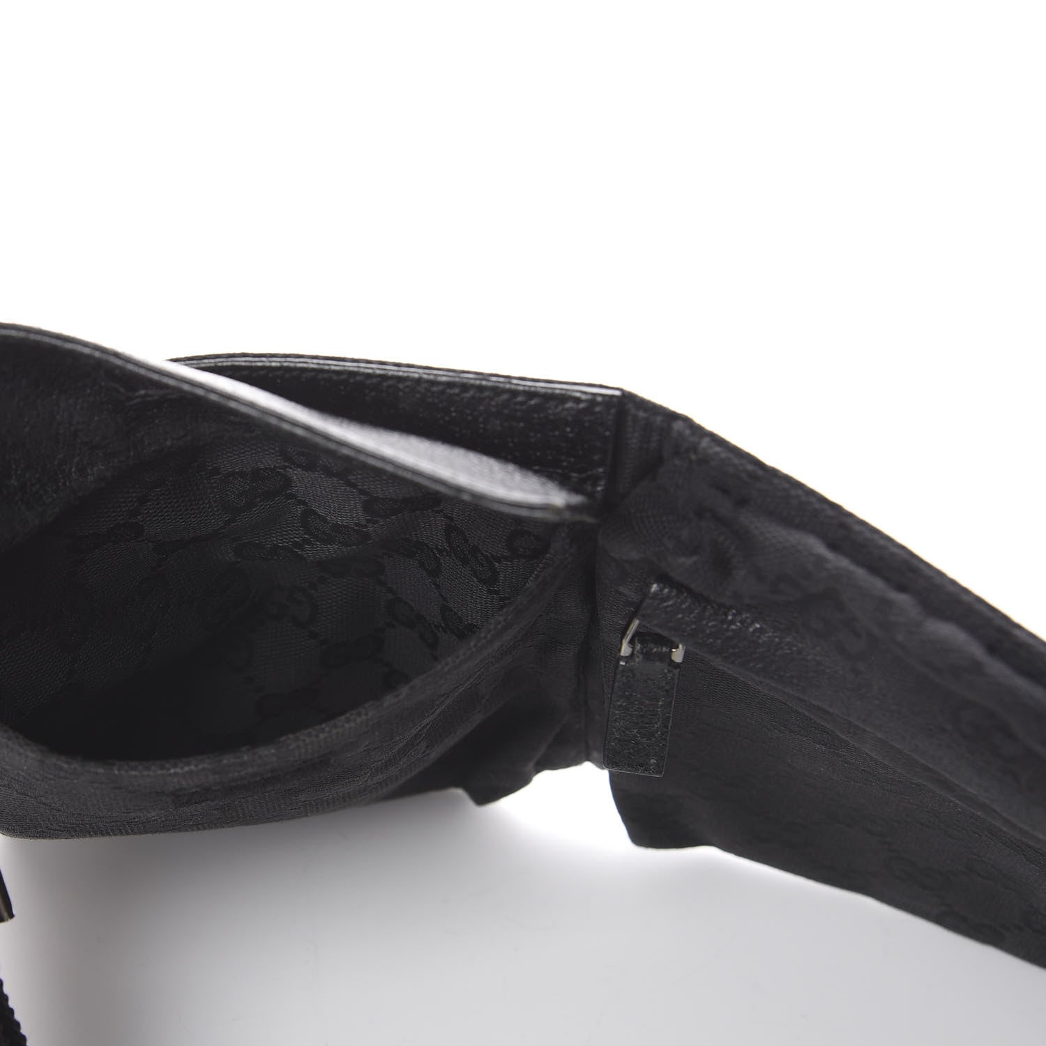 Gucci GG Monogram Double Pocket Belt Bag Black 5 of 7