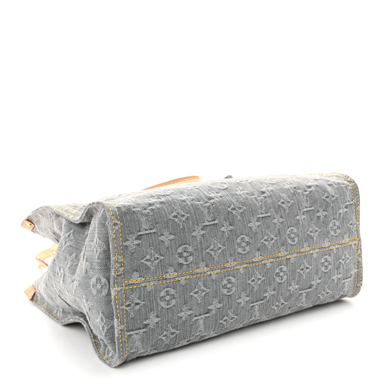 Louis Vuitton Monogram Denim Onthego MM Washed Grey 4 of 9