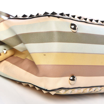 Valentino Garavani Vitello Native Couture 1975 Small Rockstud Tote Multicolor 13 of 15