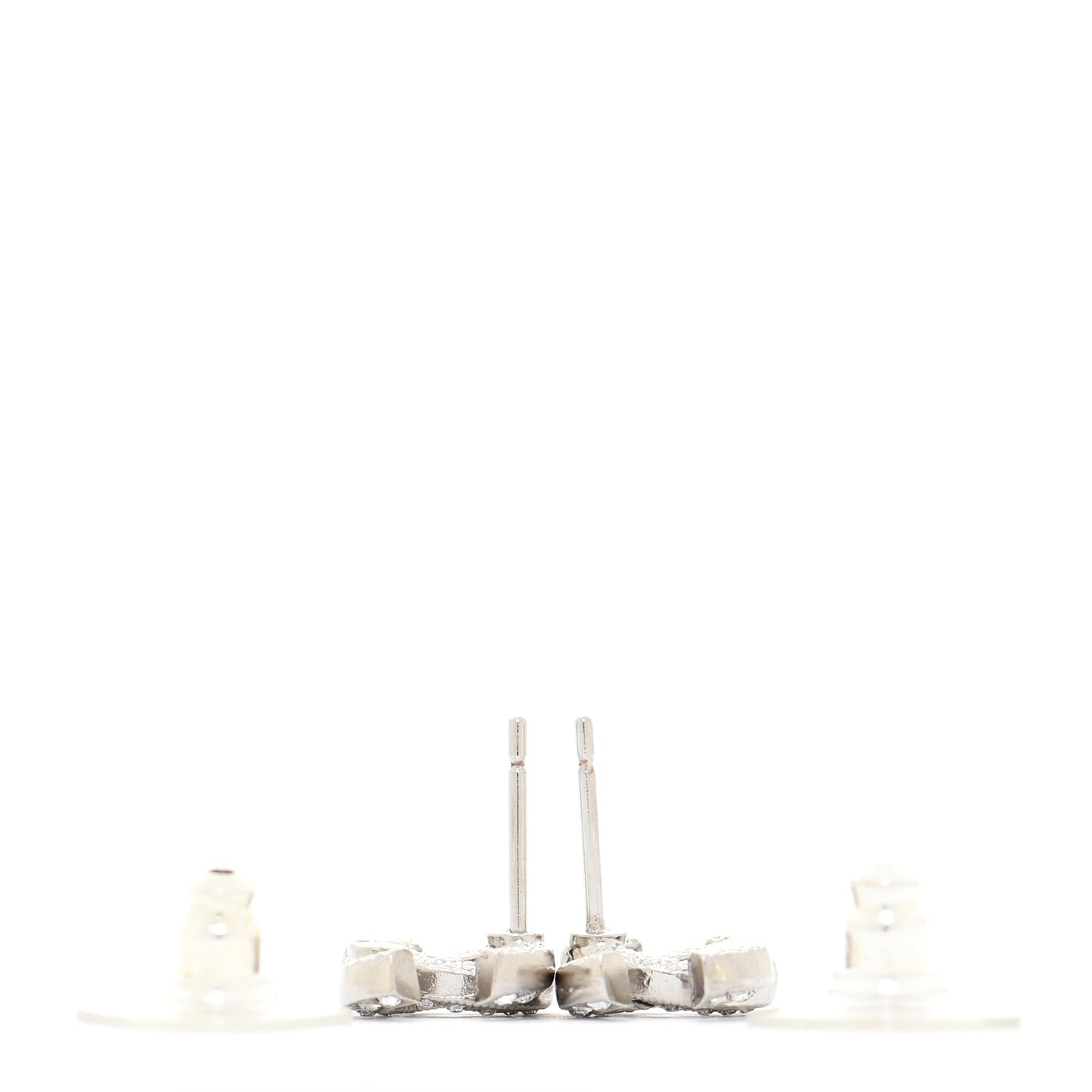 Crystal Timeless CC Earrings Silver