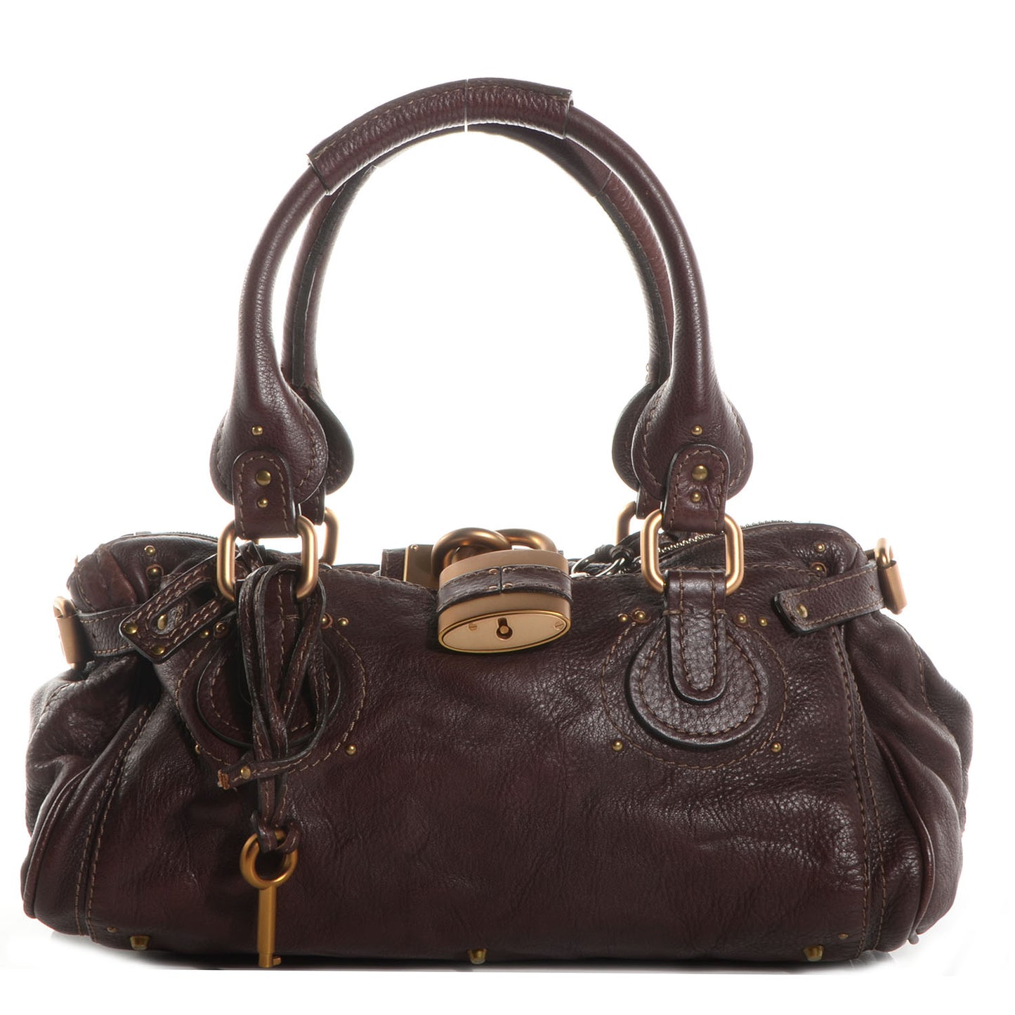 Leather Medium Paddington Satchel Chocolate