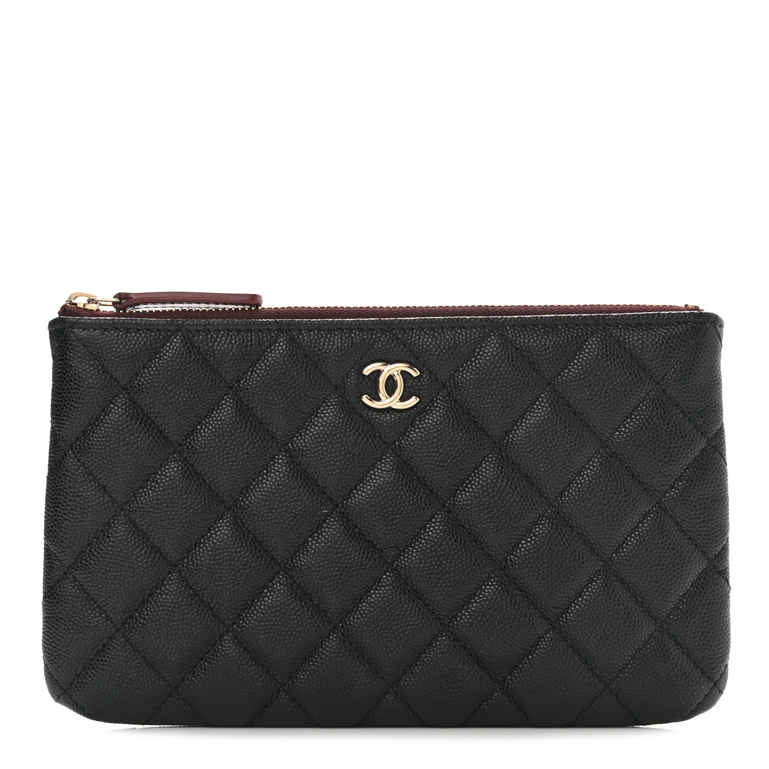 Chanel Caviar Quilted Cosmetic Case Black 1 of 9