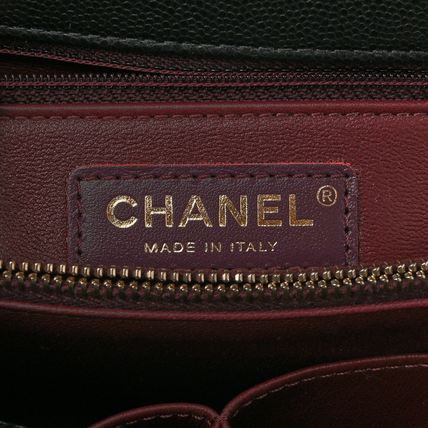 Caviar Quilted Small Coco Handle Flap Black