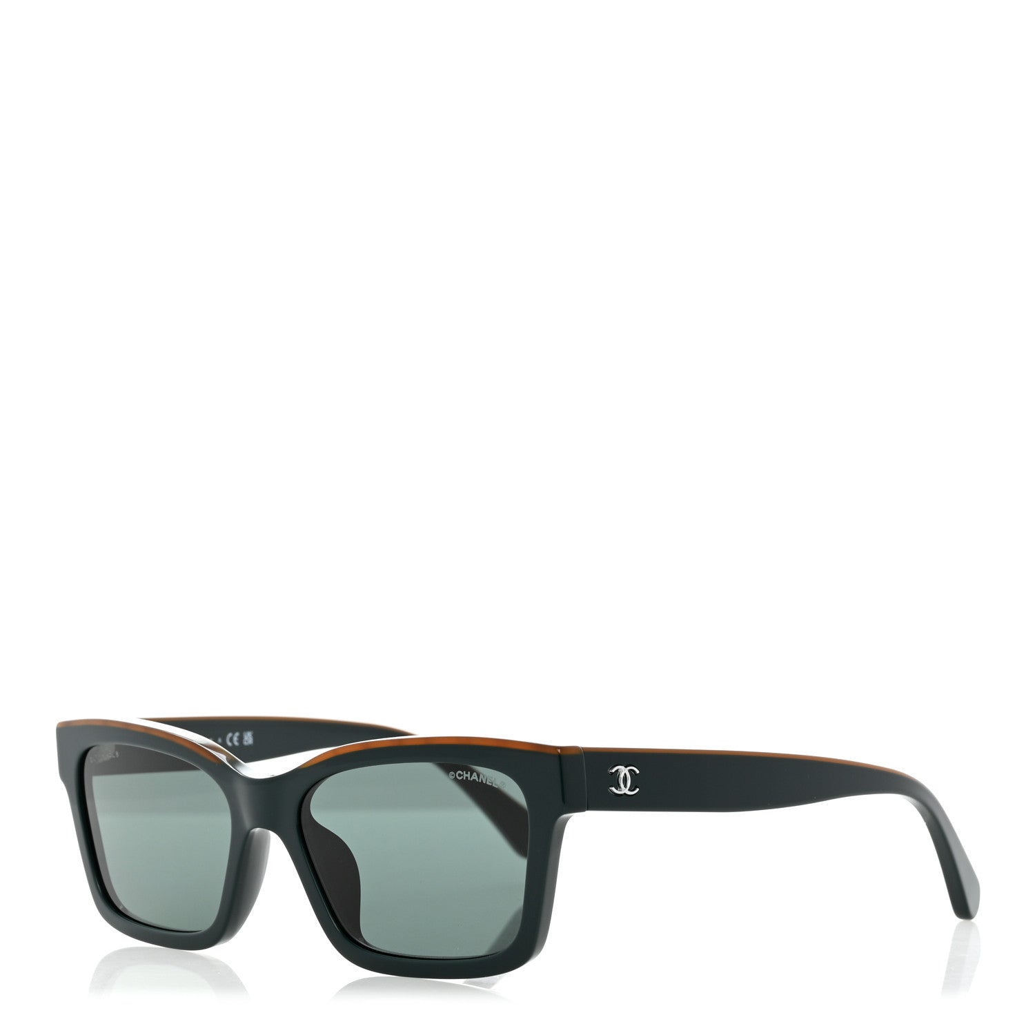 Chanel Acetate Square Sunglasses 5417 Green 1 of 8