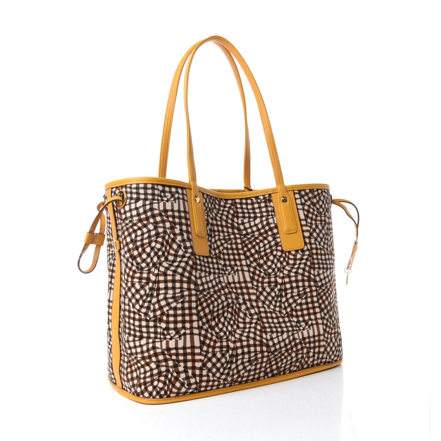 Visetos Medium Liz Reversible Shopper Tote Cognac Yellow