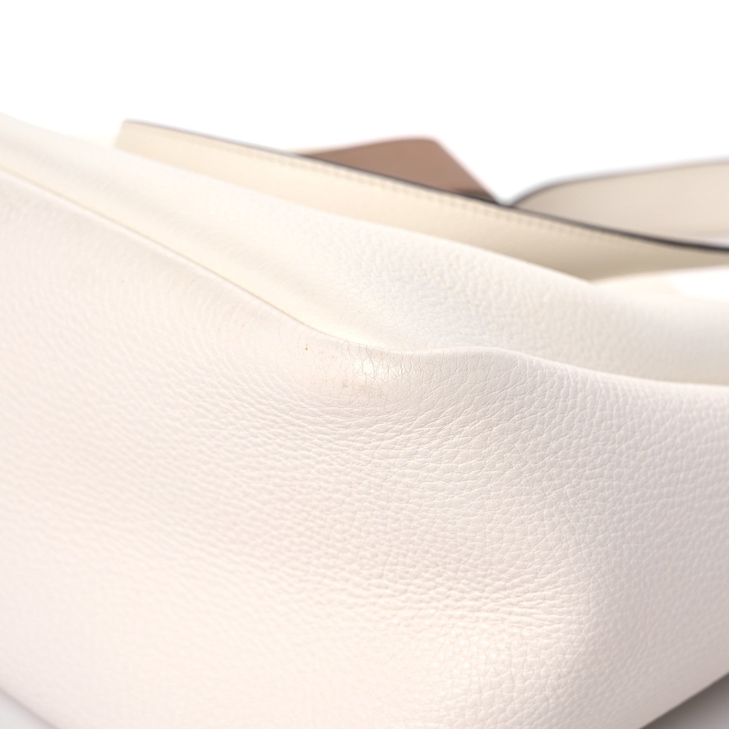 Prada Vitello Daino Dynamique Tote White Caramel 10 of 15