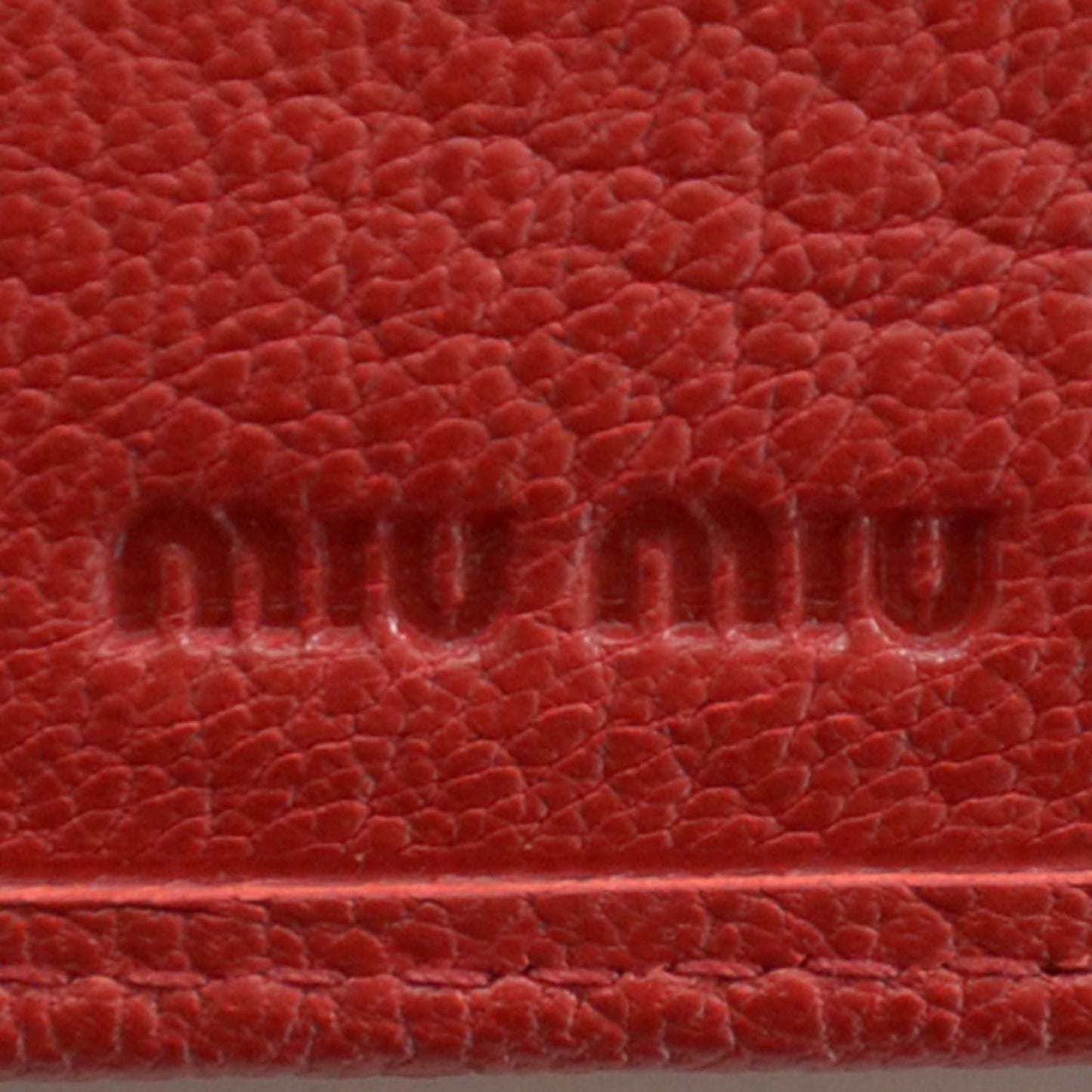 Leather Wallet Red
