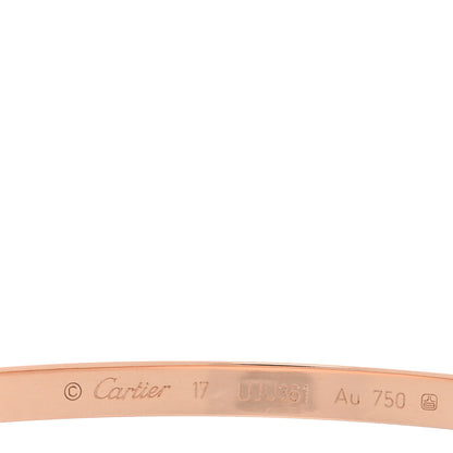 Cartier 18K Pink Gold Small LOVE Bracelet 17 3 of 6