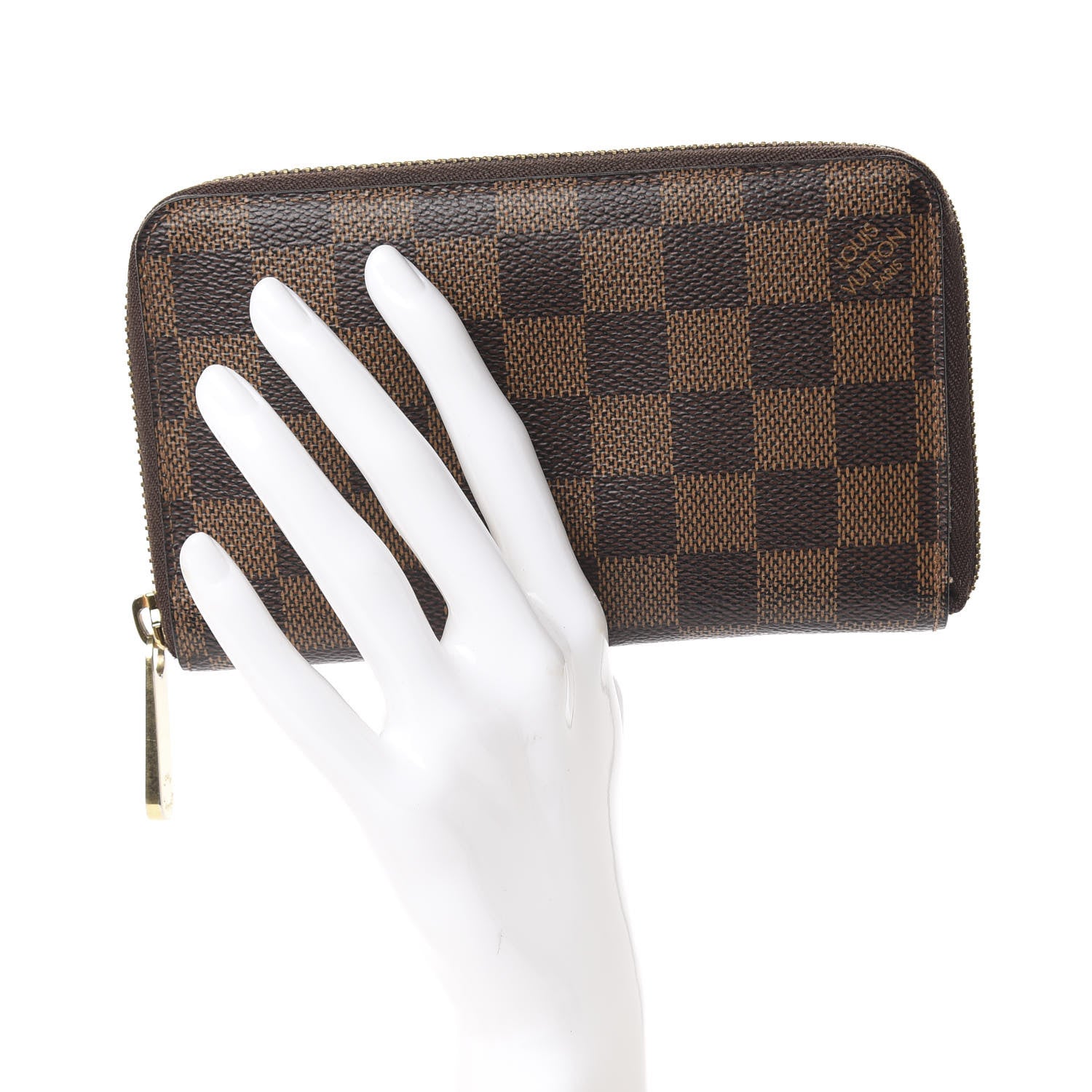 Louis Vuitton Damier Ebene Zippy Compact Wallet 2 of 6
