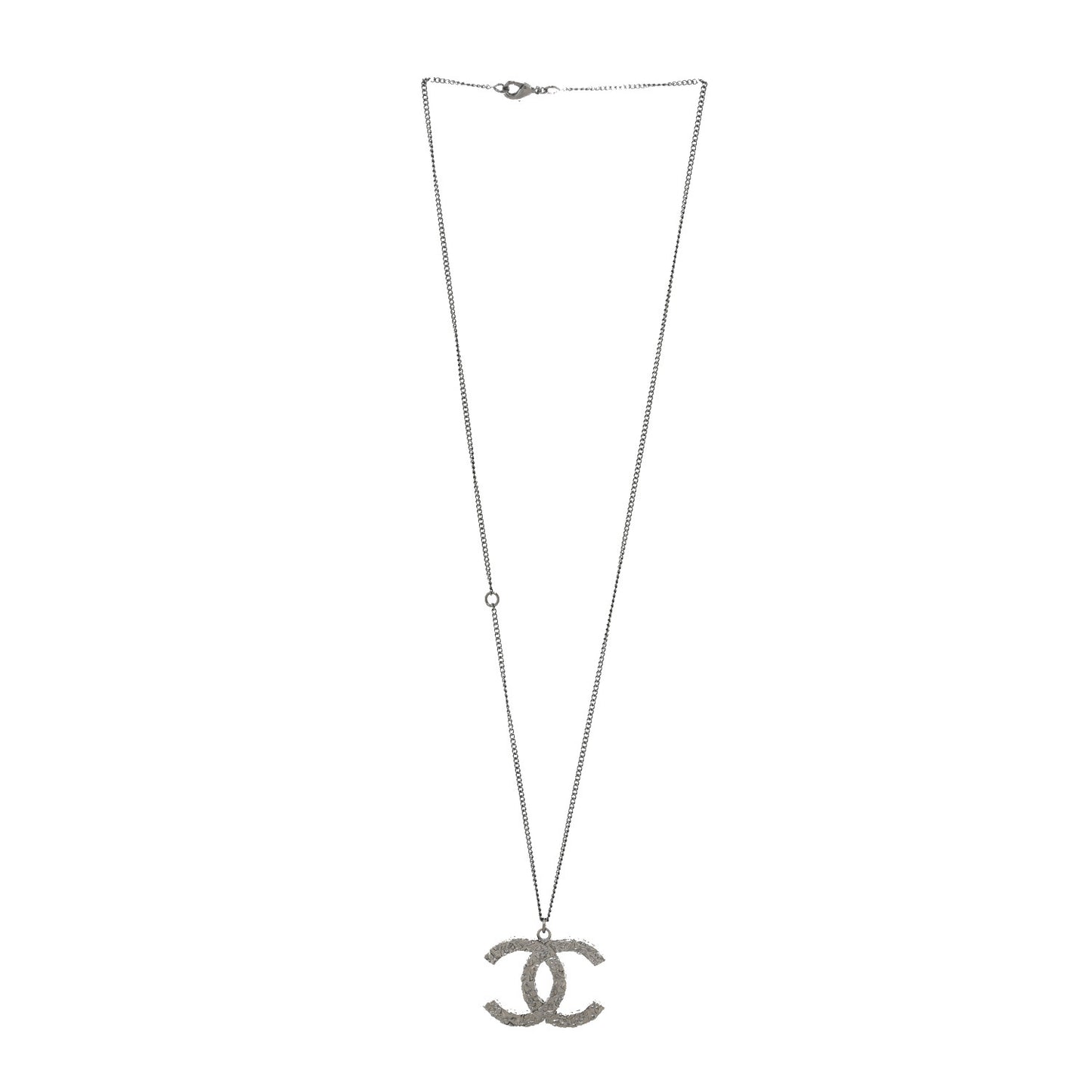 Ruthenium CC Pendant Necklace Black