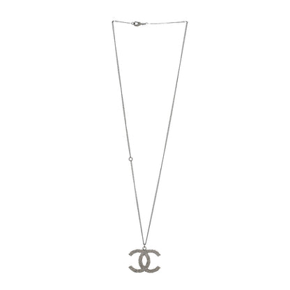 Chanel Ruthenium CC Pendant Necklace Black 2 of 3