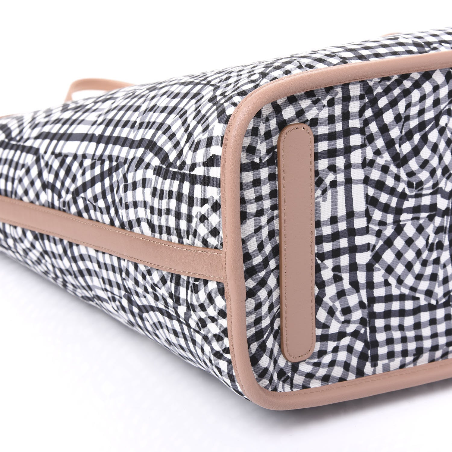 MCM Metallic Visetos Medium Anya Shopper Tote Champagne Gold 13 of 15