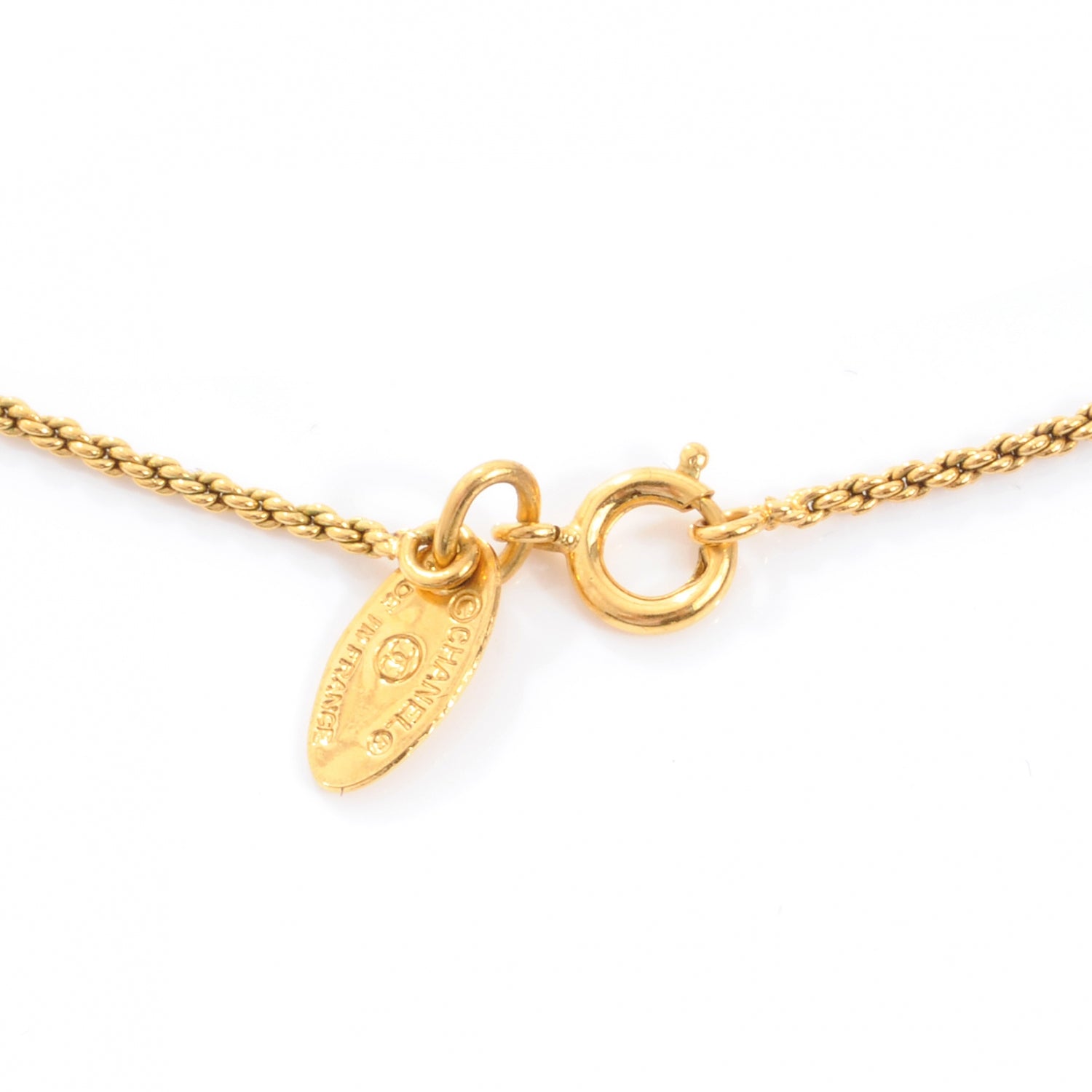 Chanel Pearl Short Necklace Gold 4 of 5