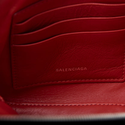 Balenciaga Calfskin M Triangle Pouch Black 7 of 9