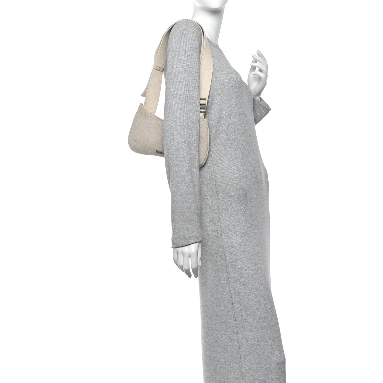 Jacquemus Grosgrain Le Bisou Crossbody Greige 2 of 9